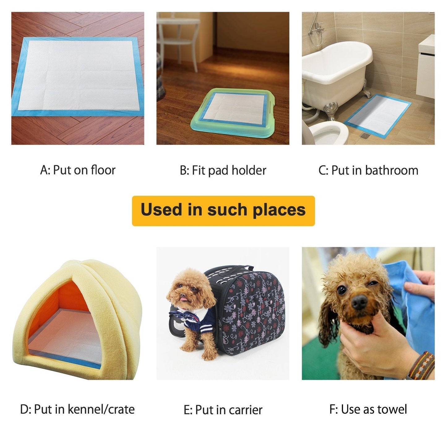 Puppy Pads 24" x 24" 100 Pieces