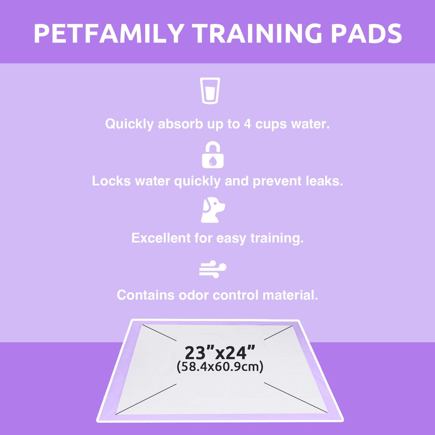 Puppy Pads Lavender 23" x 24"