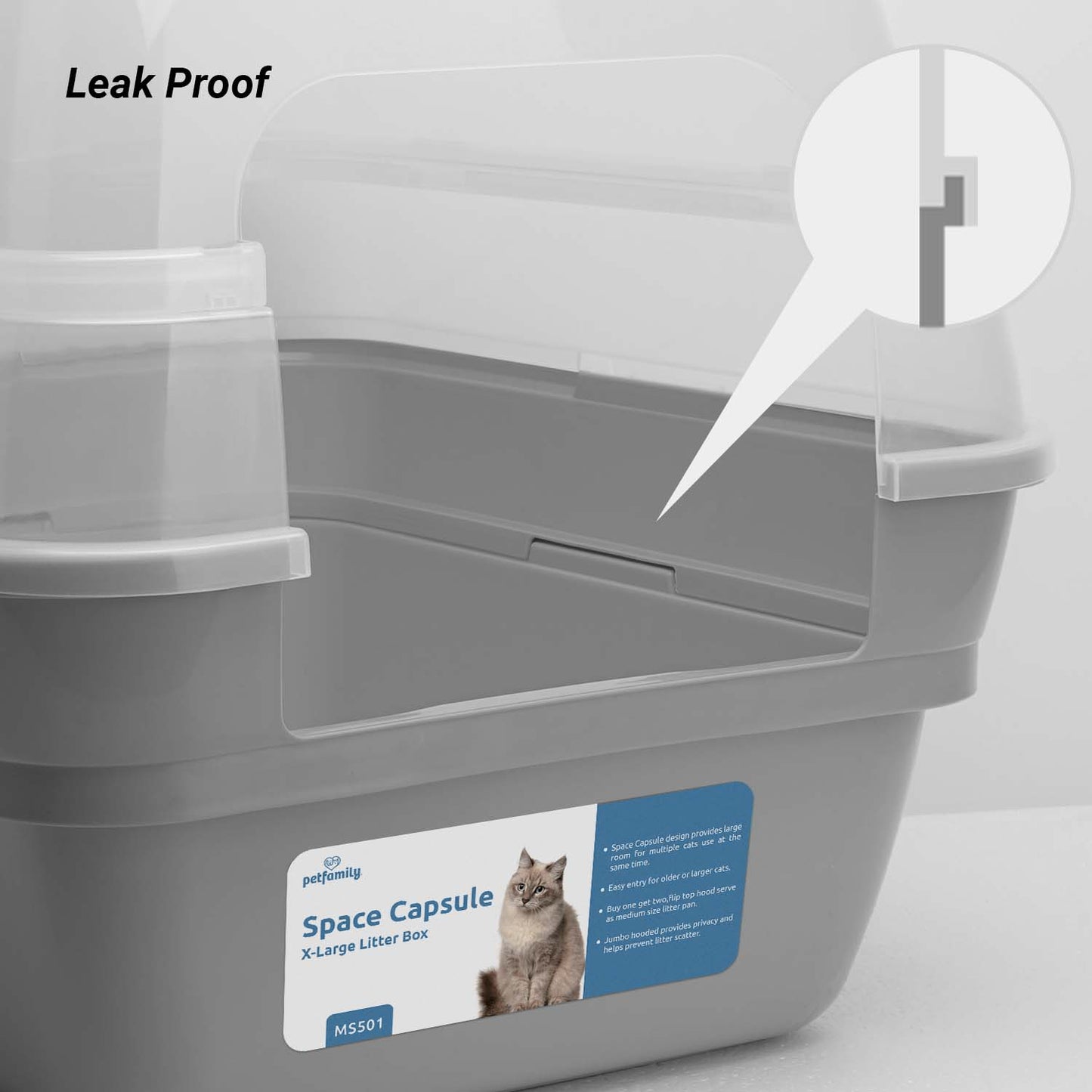 Space Capsule Cat Litter Box