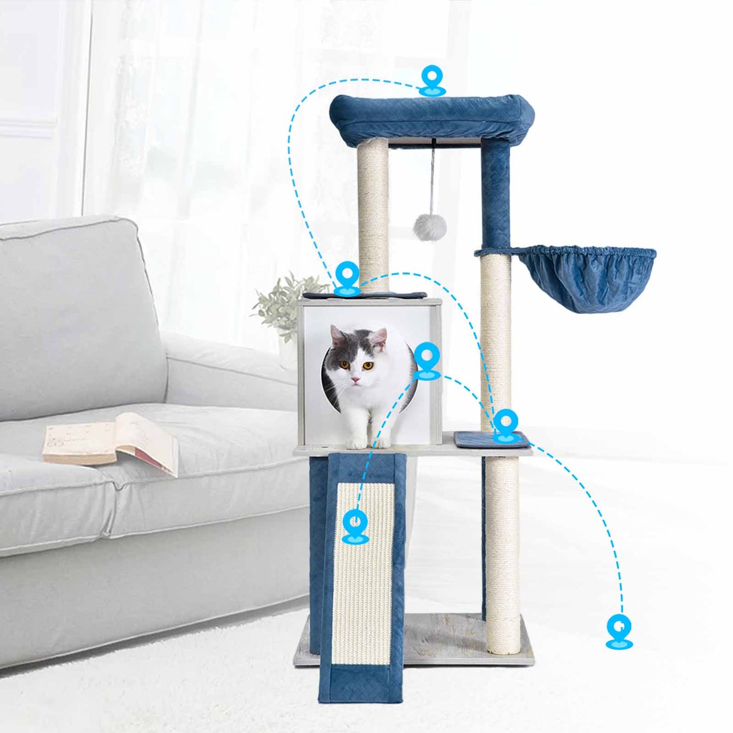 Cat Tree 45 Inch