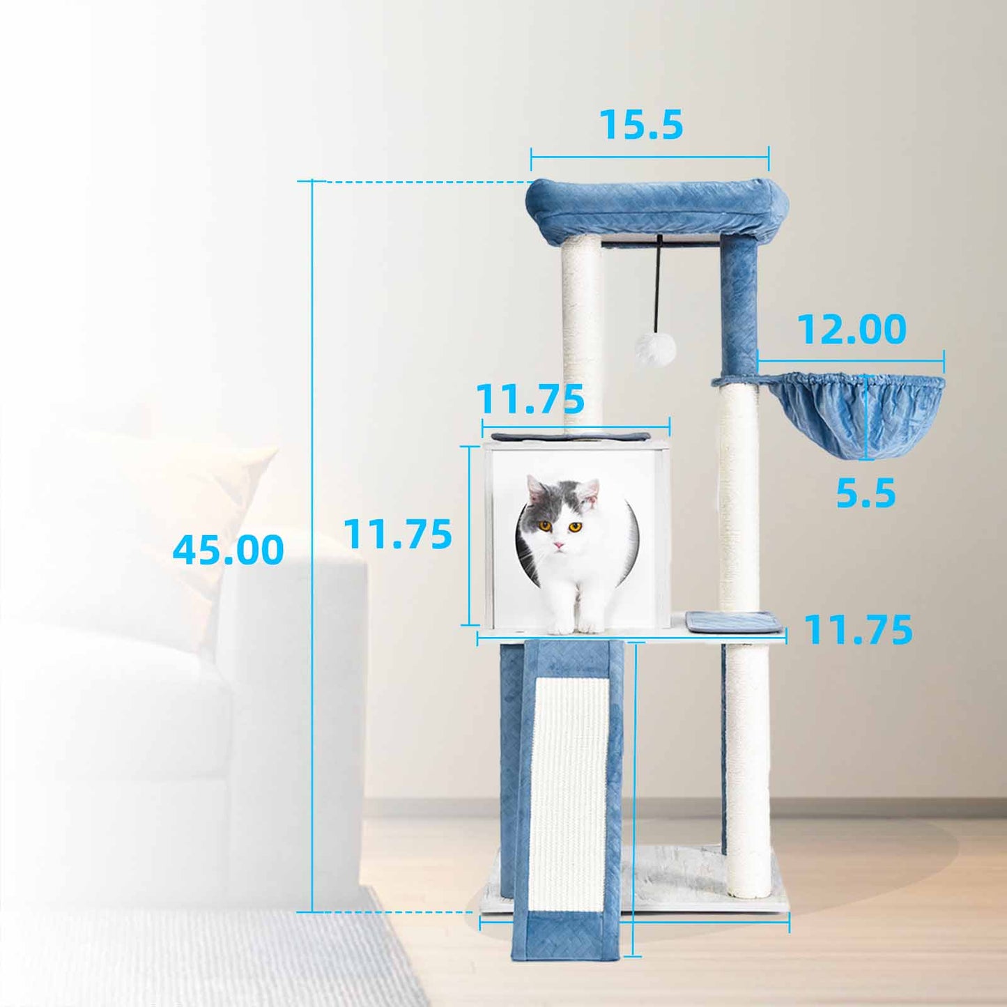 Cat Tree 45 Inch
