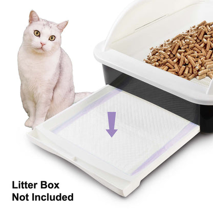 Cat Litter Box Pads Lavender 16.9” x 11.4” 40 Pieces