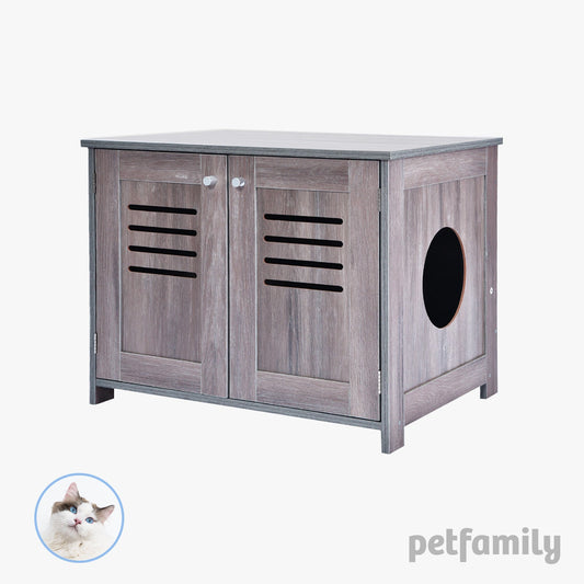 Cat Litter Box Enclosure Grey