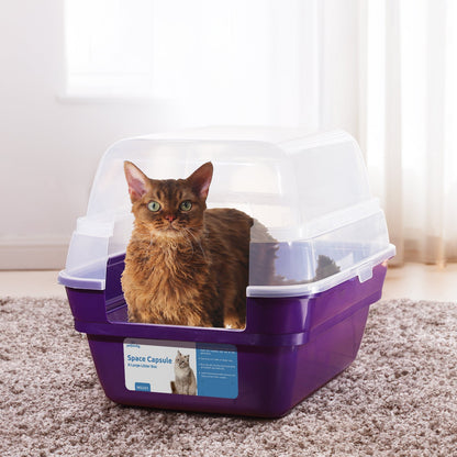 Space Capsule Cat Litter Box