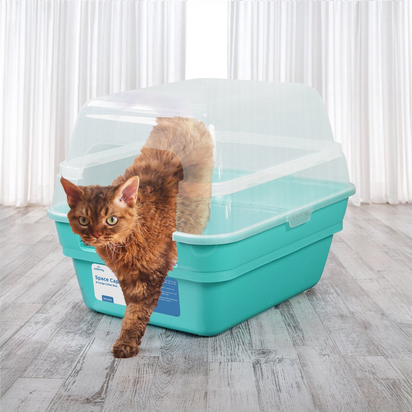 Space Capsule Cat Litter Box