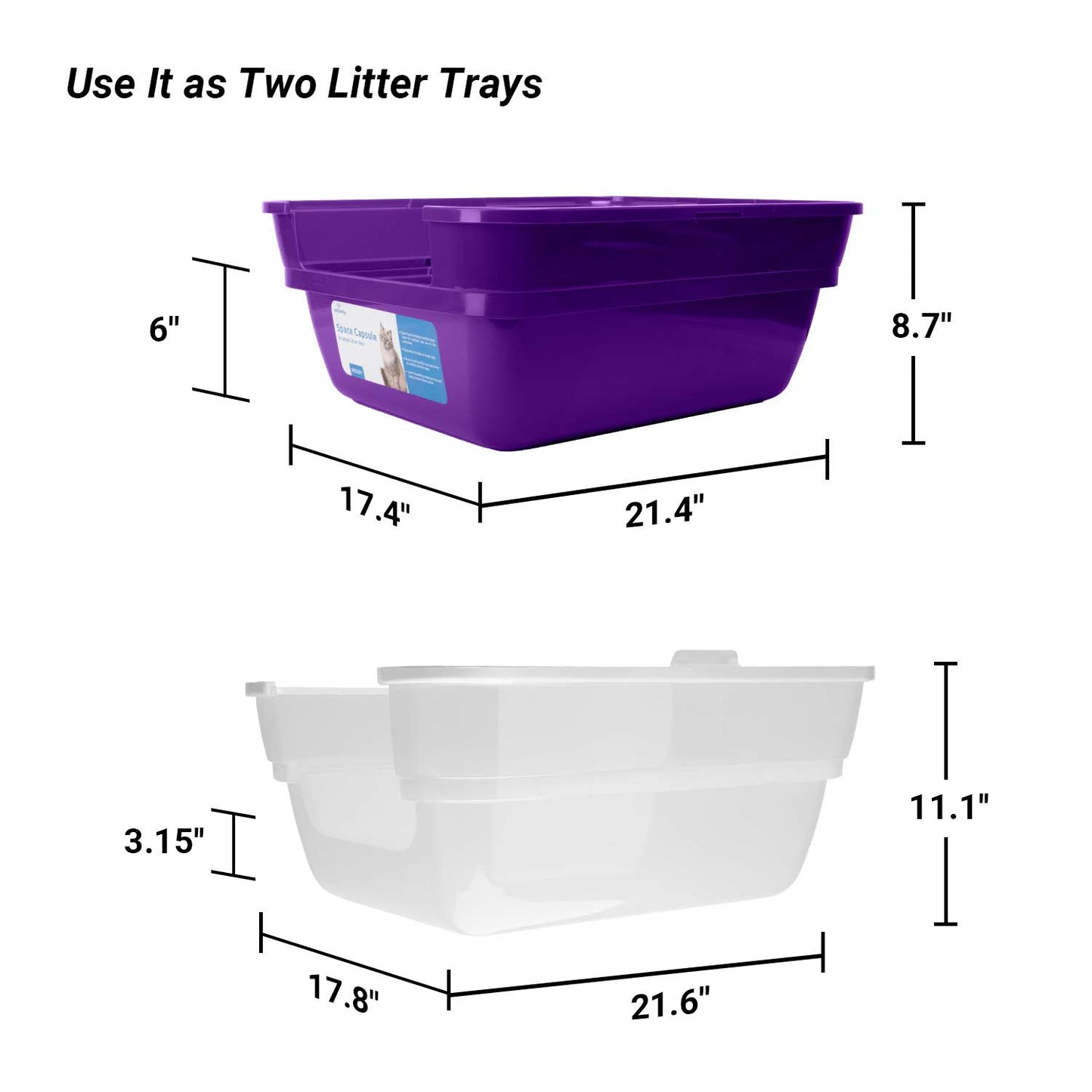 Space Capsule Cat Litter Box