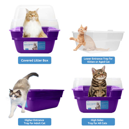 Space Capsule Cat Litter Box