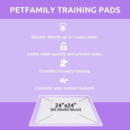 Puppy Pads Lavender 24" x 24" 50 Pieces