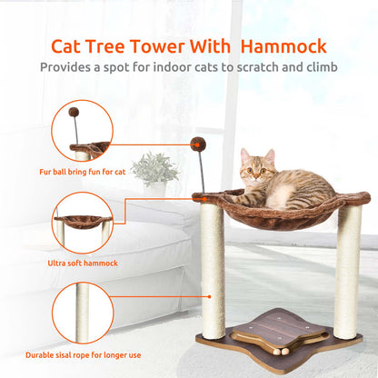 Cat Scratching Post with Hammock