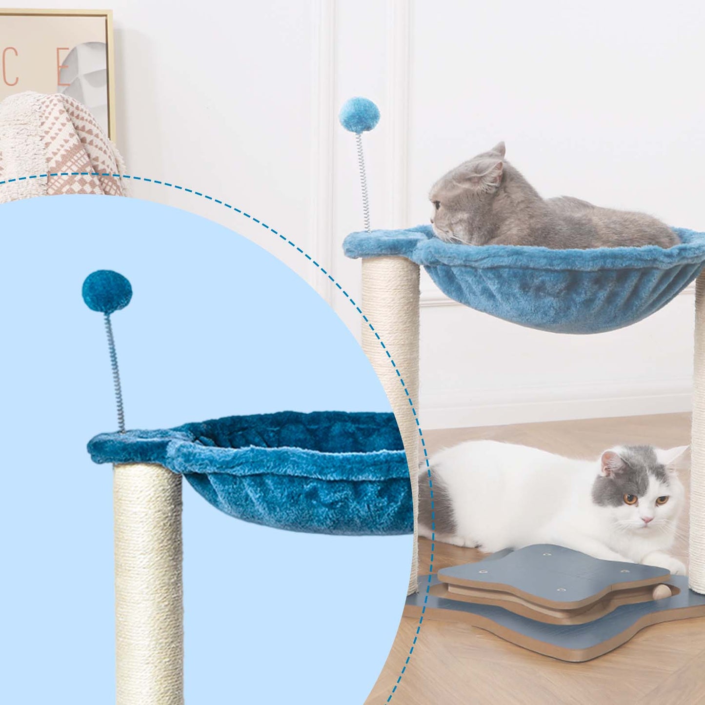 Cat Scratching Post with Hammock