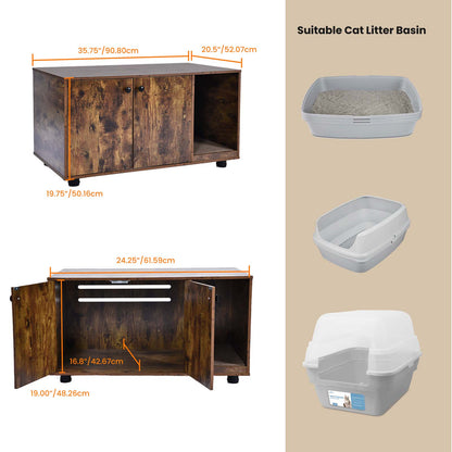 Cat Litter Box Enclosure Large